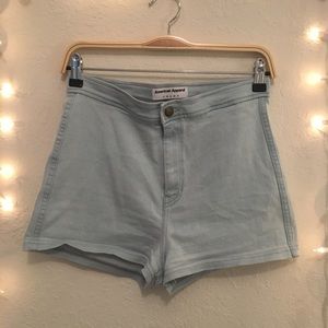 American Apparel Easy Shorts in Light Wash